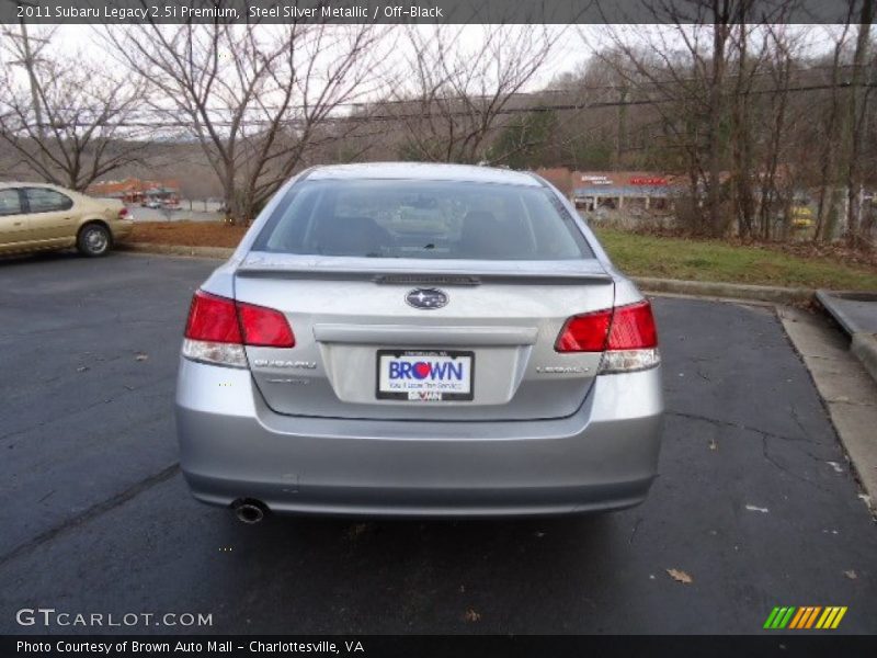 Steel Silver Metallic / Off-Black 2011 Subaru Legacy 2.5i Premium