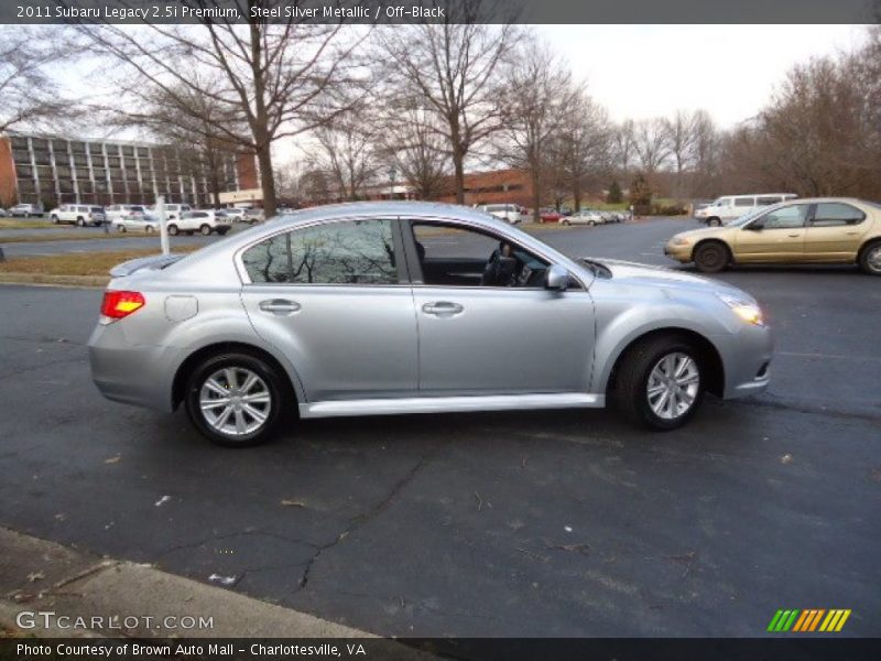 Steel Silver Metallic / Off-Black 2011 Subaru Legacy 2.5i Premium