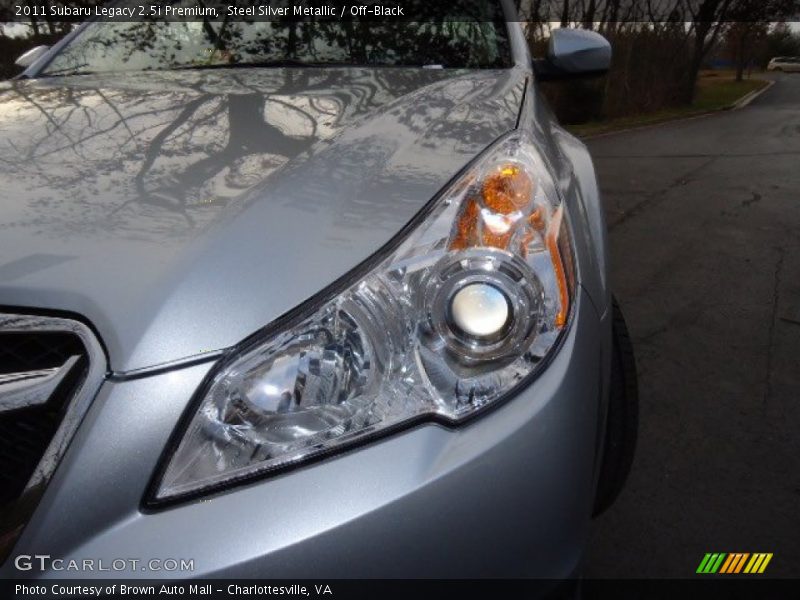 Steel Silver Metallic / Off-Black 2011 Subaru Legacy 2.5i Premium