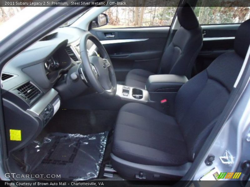 Steel Silver Metallic / Off-Black 2011 Subaru Legacy 2.5i Premium