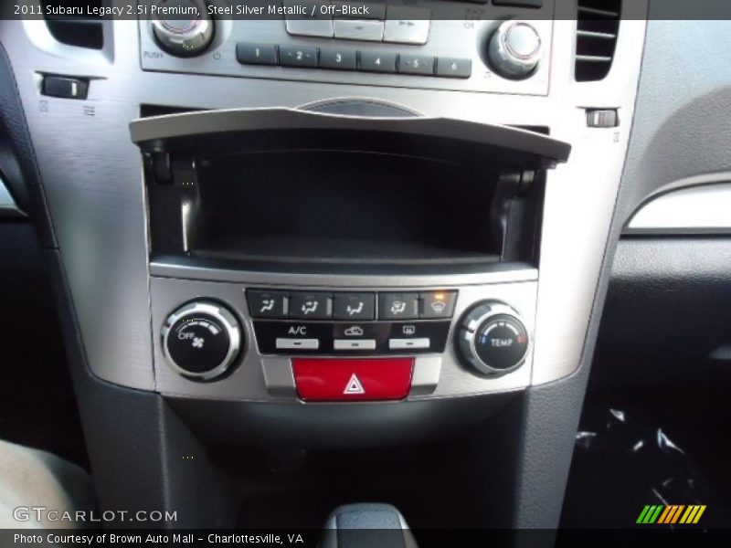 Steel Silver Metallic / Off-Black 2011 Subaru Legacy 2.5i Premium