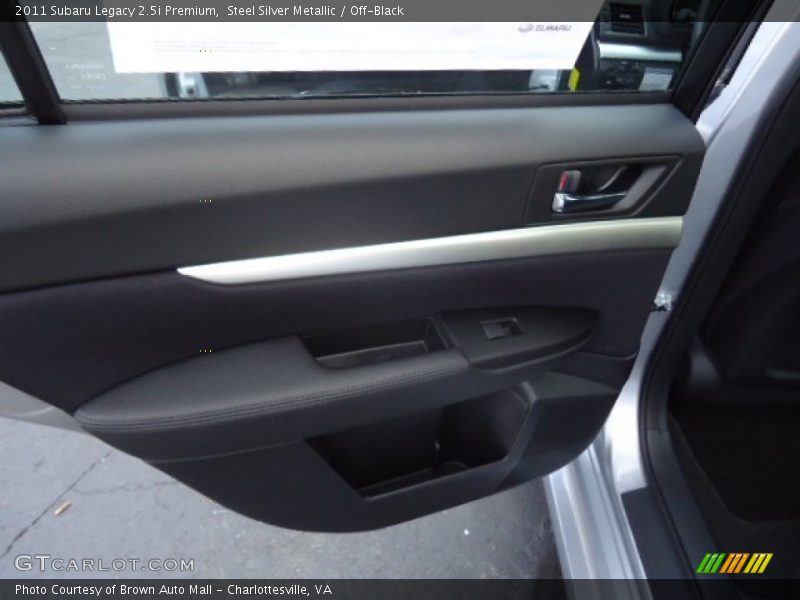 Steel Silver Metallic / Off-Black 2011 Subaru Legacy 2.5i Premium