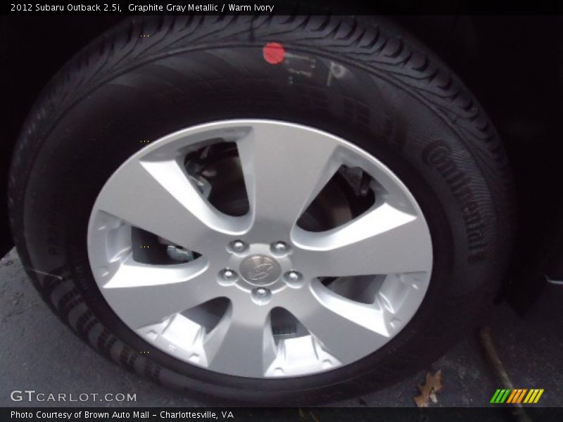 Graphite Gray Metallic / Warm Ivory 2012 Subaru Outback 2.5i