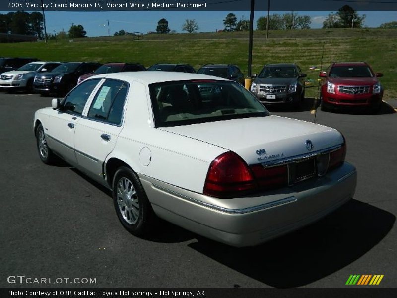Vibrant White / Medium Parchment 2005 Mercury Grand Marquis LS