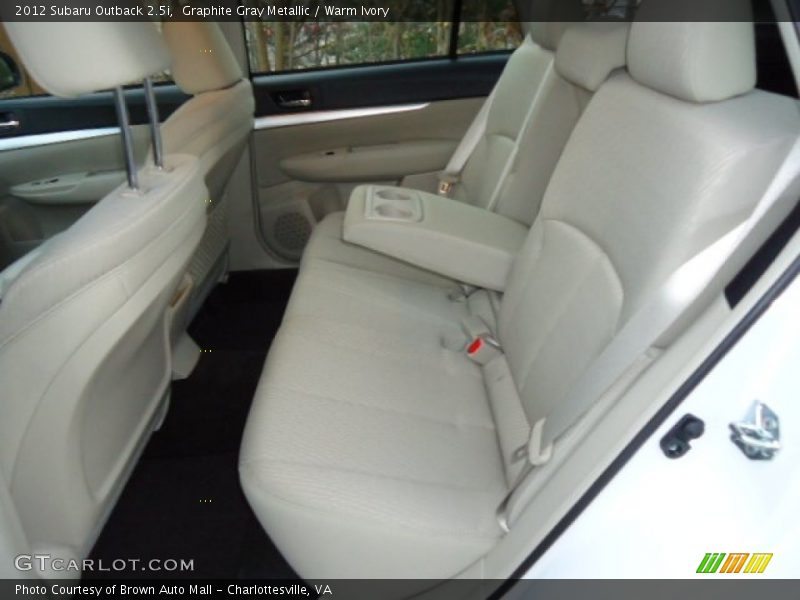 Graphite Gray Metallic / Warm Ivory 2012 Subaru Outback 2.5i