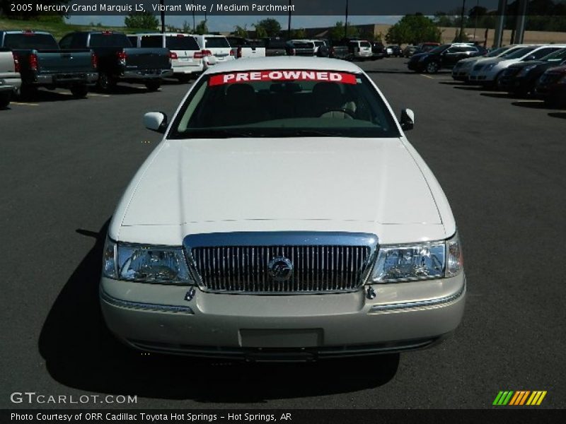 Vibrant White / Medium Parchment 2005 Mercury Grand Marquis LS