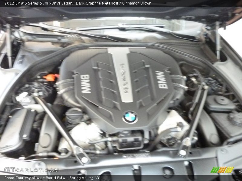 Dark Graphite Metallic II / Cinnamon Brown 2012 BMW 5 Series 550i xDrive Sedan