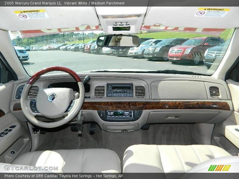 Vibrant White / Medium Parchment 2005 Mercury Grand Marquis LS