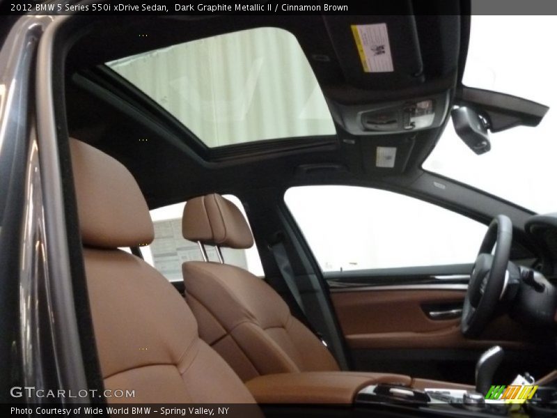 Dark Graphite Metallic II / Cinnamon Brown 2012 BMW 5 Series 550i xDrive Sedan