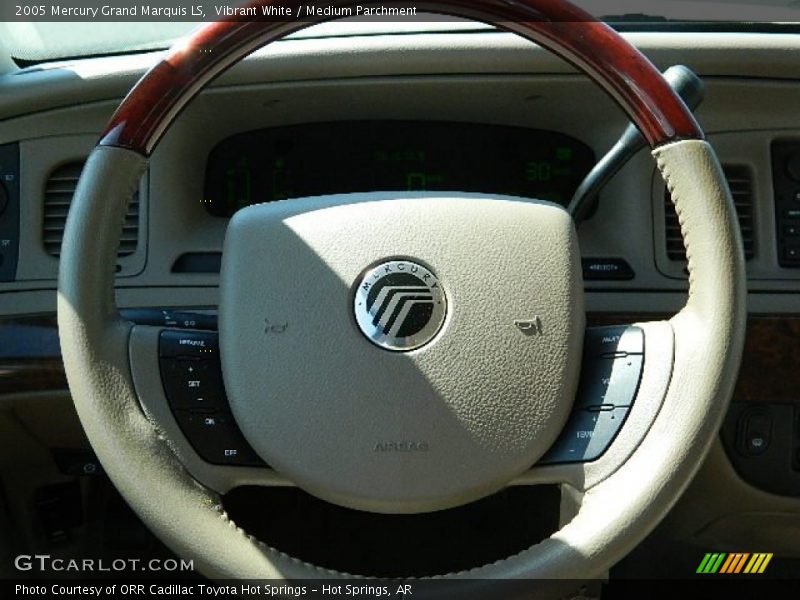 Vibrant White / Medium Parchment 2005 Mercury Grand Marquis LS