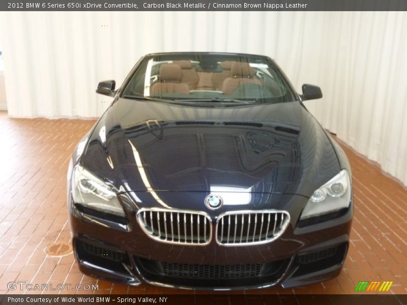 Carbon Black Metallic / Cinnamon Brown Nappa Leather 2012 BMW 6 Series 650i xDrive Convertible