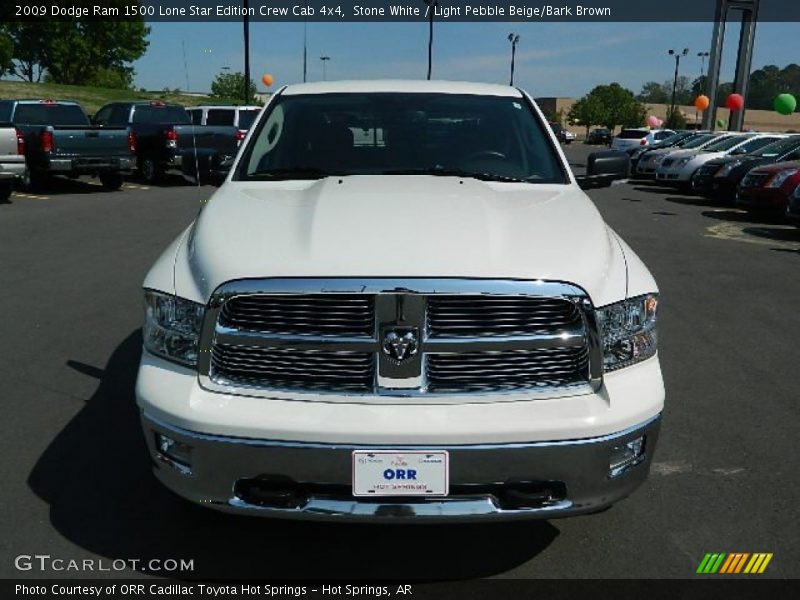Stone White / Light Pebble Beige/Bark Brown 2009 Dodge Ram 1500 Lone Star Edition Crew Cab 4x4