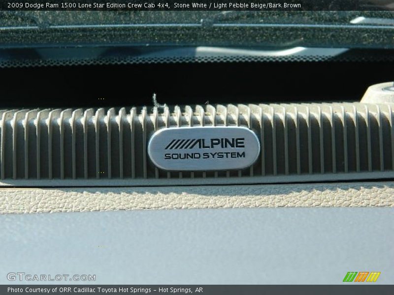 Stone White / Light Pebble Beige/Bark Brown 2009 Dodge Ram 1500 Lone Star Edition Crew Cab 4x4