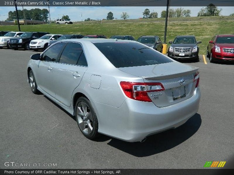 Classic Silver Metallic / Black 2012 Toyota Camry SE V6