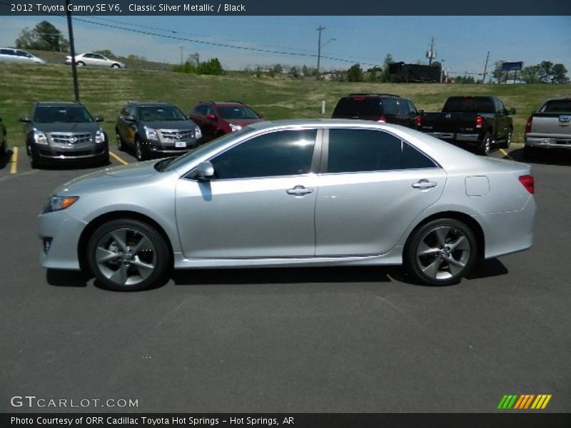 Classic Silver Metallic / Black 2012 Toyota Camry SE V6