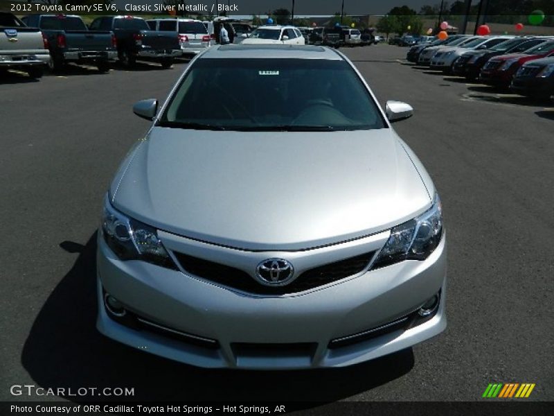 Classic Silver Metallic / Black 2012 Toyota Camry SE V6