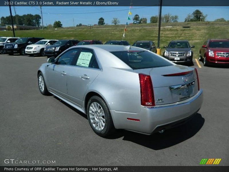 Radiant Silver Metallic / Ebony/Ebony 2012 Cadillac CTS 3.0 Sedan