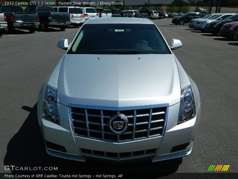 Radiant Silver Metallic / Ebony/Ebony 2012 Cadillac CTS 3.0 Sedan