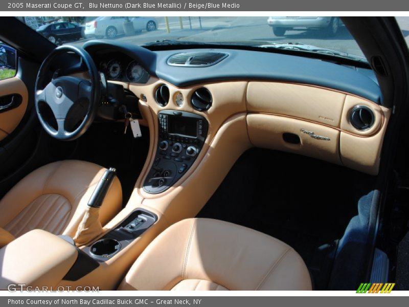 Blu Nettuno (Dark Blue Metallic) / Beige/Blue Medio 2005 Maserati Coupe GT