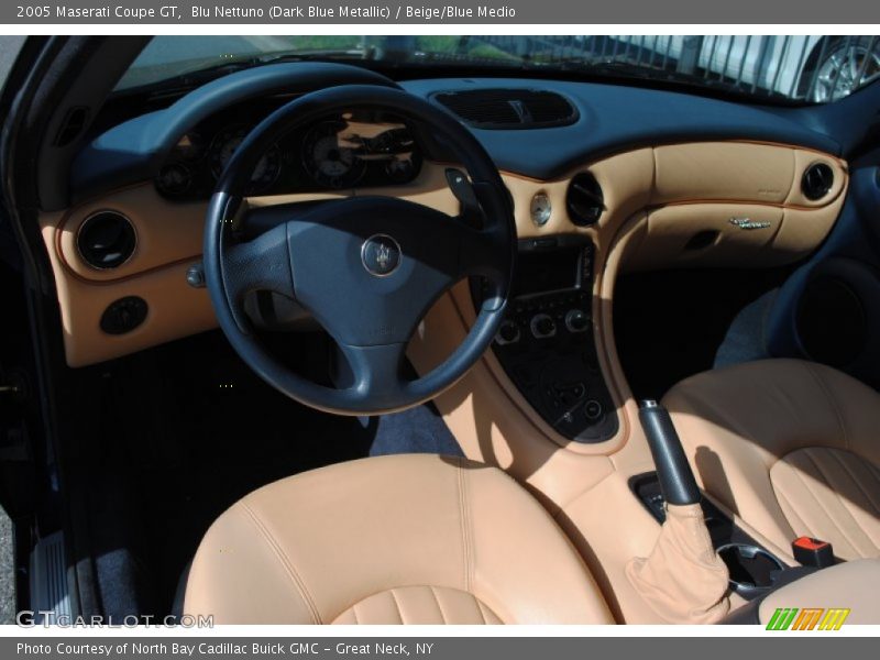 Blu Nettuno (Dark Blue Metallic) / Beige/Blue Medio 2005 Maserati Coupe GT