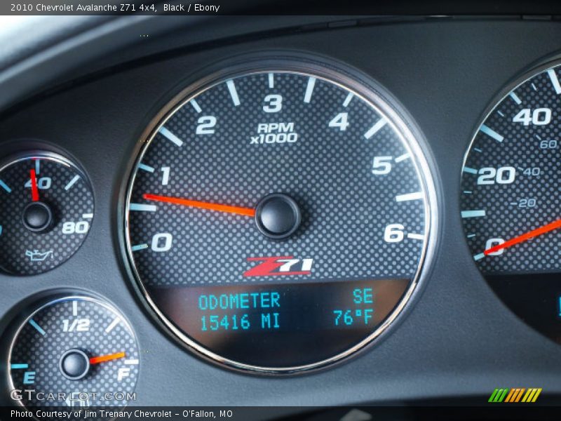 Black / Ebony 2010 Chevrolet Avalanche Z71 4x4
