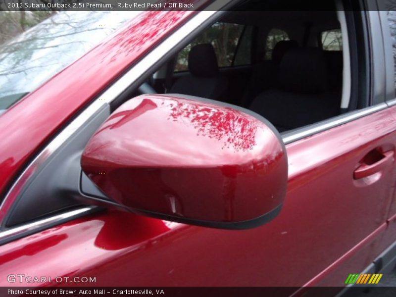 Ruby Red Pearl / Off Black 2012 Subaru Outback 2.5i Premium