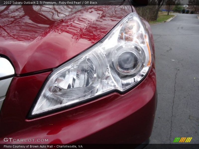 Ruby Red Pearl / Off Black 2012 Subaru Outback 2.5i Premium