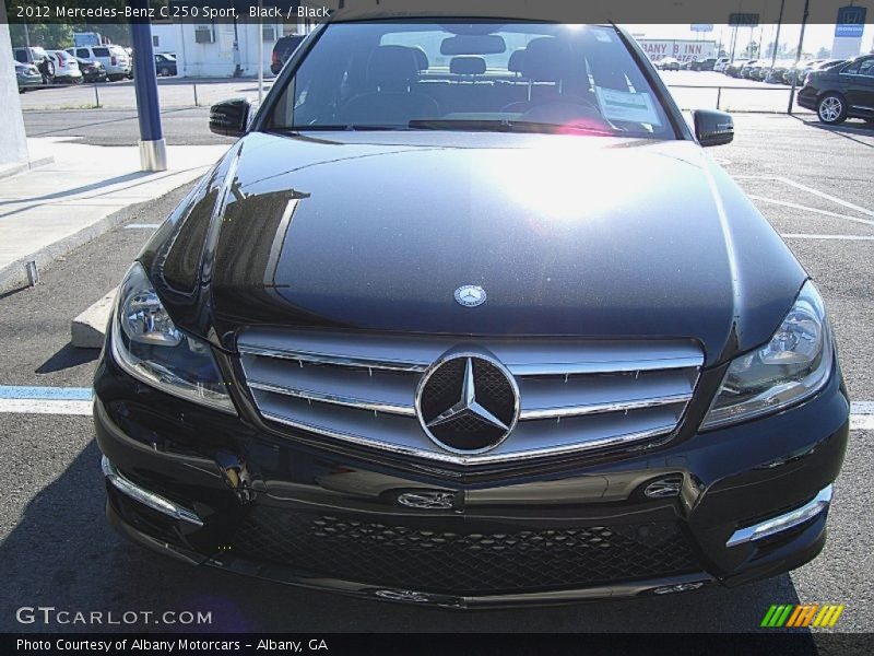 Black / Black 2012 Mercedes-Benz C 250 Sport