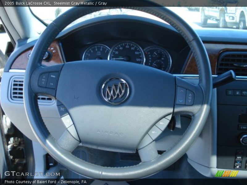 Steelmist Gray Metallic / Gray 2005 Buick LaCrosse CXL