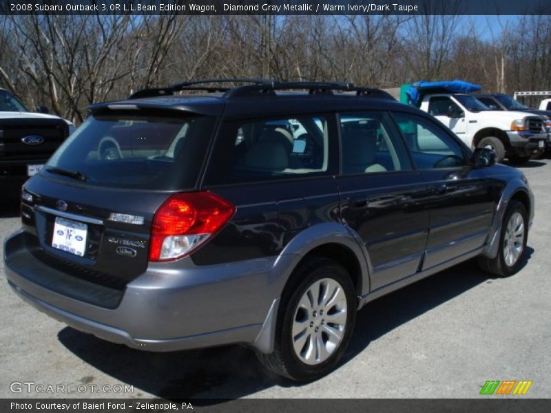 Diamond Gray Metallic / Warm Ivory/Dark Taupe 2008 Subaru Outback 3.0R L.L.Bean Edition Wagon