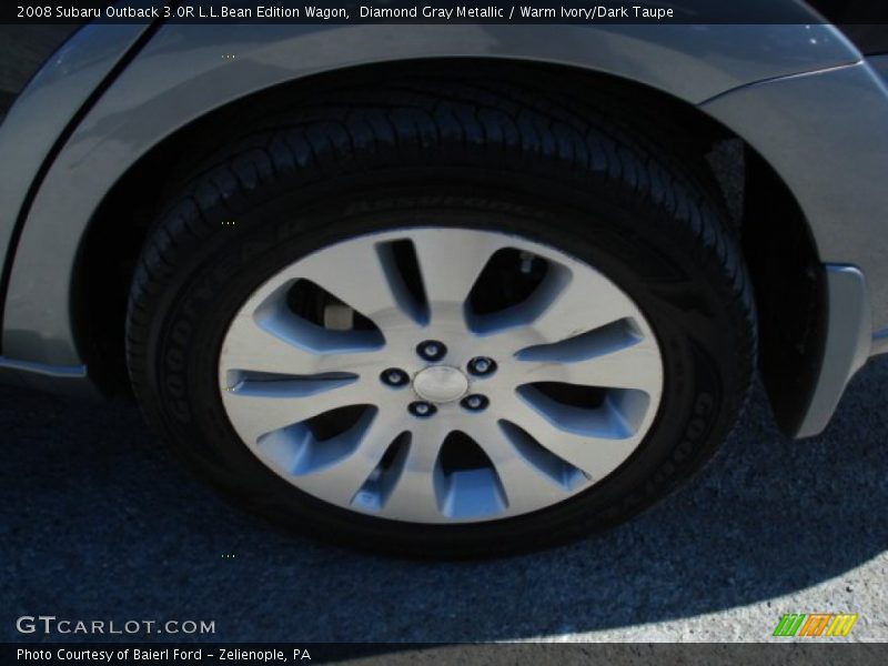 Diamond Gray Metallic / Warm Ivory/Dark Taupe 2008 Subaru Outback 3.0R L.L.Bean Edition Wagon