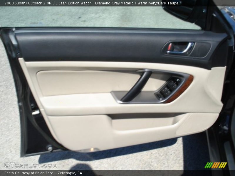 Diamond Gray Metallic / Warm Ivory/Dark Taupe 2008 Subaru Outback 3.0R L.L.Bean Edition Wagon