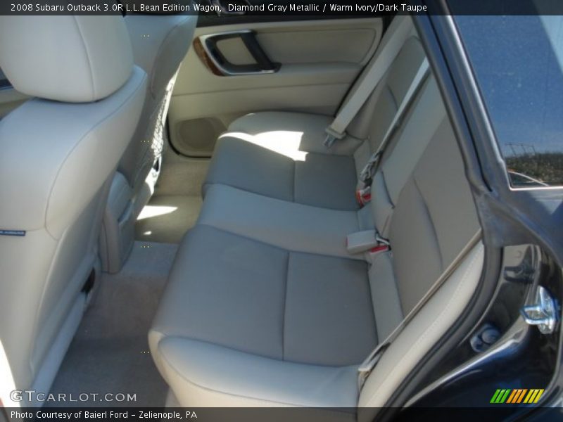Diamond Gray Metallic / Warm Ivory/Dark Taupe 2008 Subaru Outback 3.0R L.L.Bean Edition Wagon