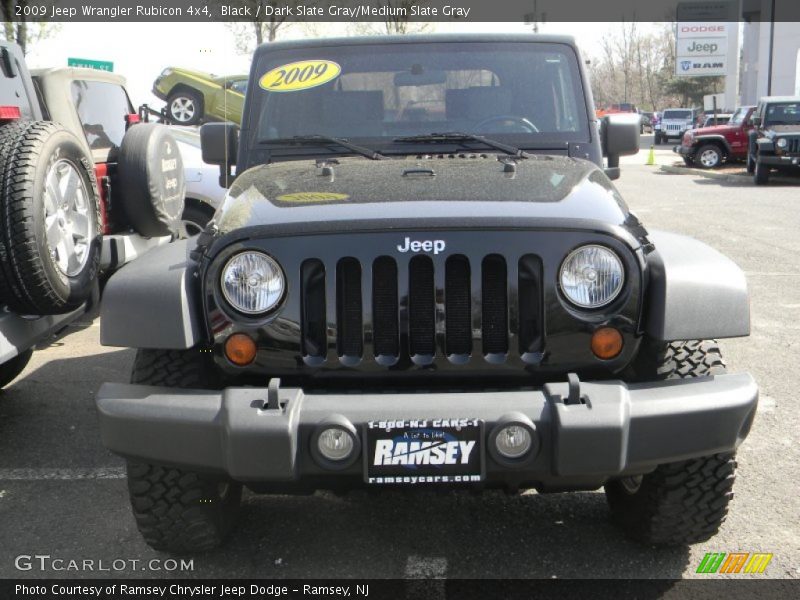 Black / Dark Slate Gray/Medium Slate Gray 2009 Jeep Wrangler Rubicon 4x4