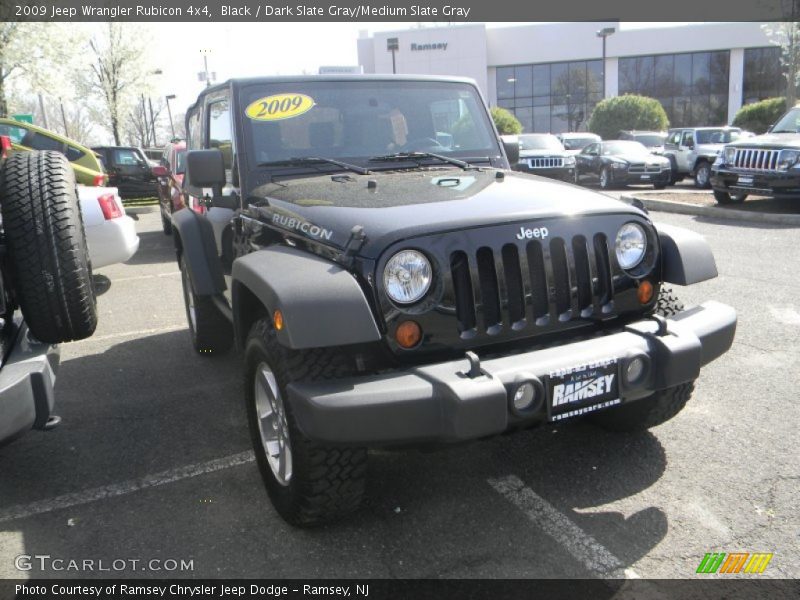 Black / Dark Slate Gray/Medium Slate Gray 2009 Jeep Wrangler Rubicon 4x4