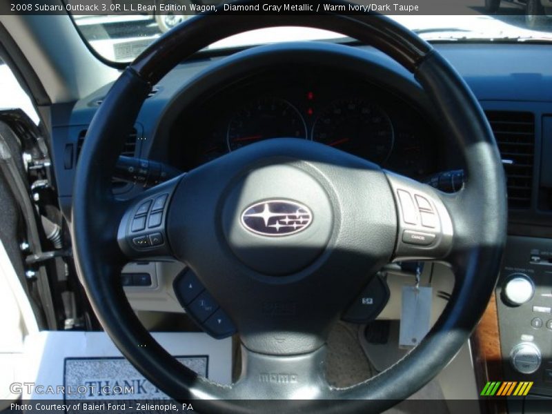 Diamond Gray Metallic / Warm Ivory/Dark Taupe 2008 Subaru Outback 3.0R L.L.Bean Edition Wagon
