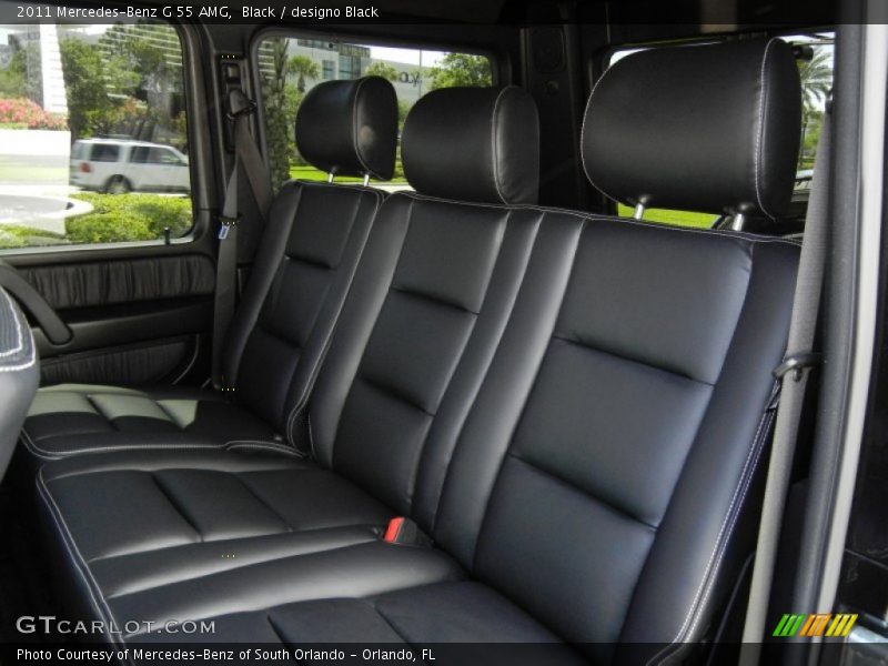 Rear Seat of 2011 G 55 AMG