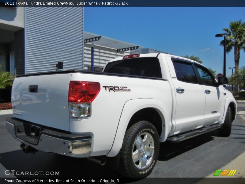 Super White / Redrock/Black 2011 Toyota Tundra Limited CrewMax