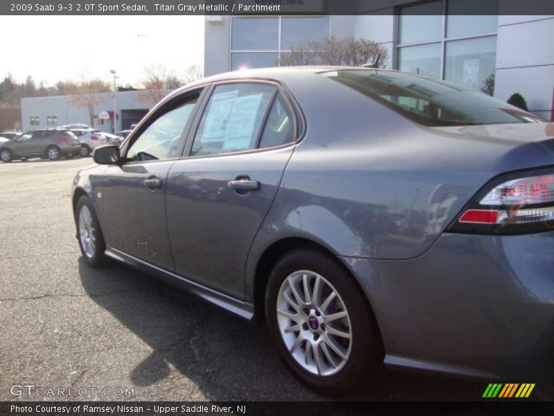 Titan Gray Metallic / Parchment 2009 Saab 9-3 2.0T Sport Sedan