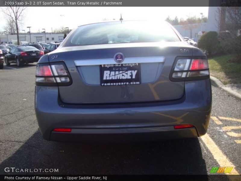 Titan Gray Metallic / Parchment 2009 Saab 9-3 2.0T Sport Sedan