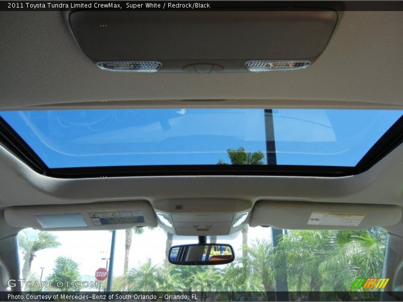 Super White / Redrock/Black 2011 Toyota Tundra Limited CrewMax