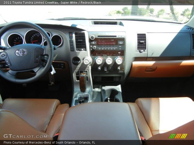 Super White / Redrock/Black 2011 Toyota Tundra Limited CrewMax