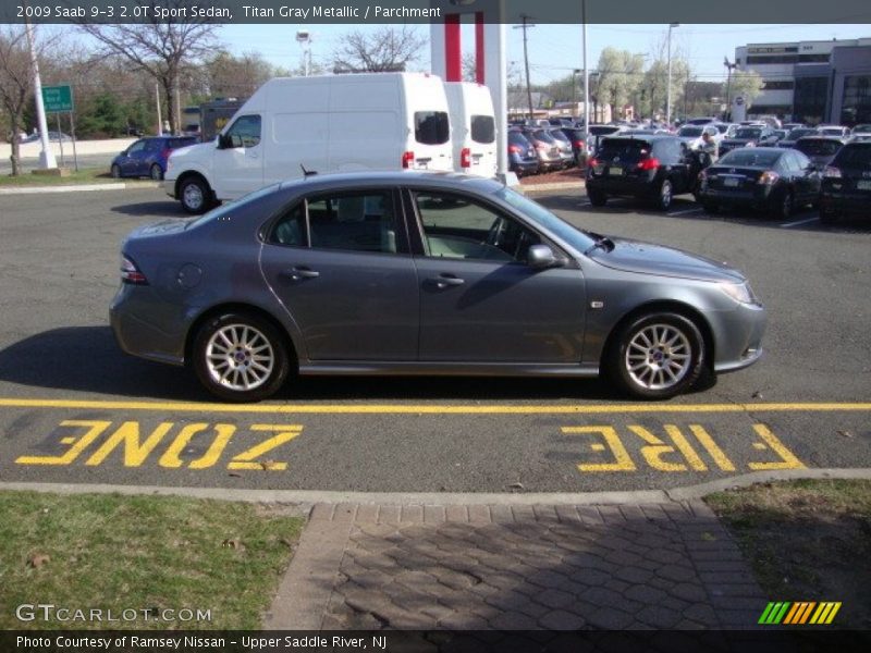 Titan Gray Metallic / Parchment 2009 Saab 9-3 2.0T Sport Sedan