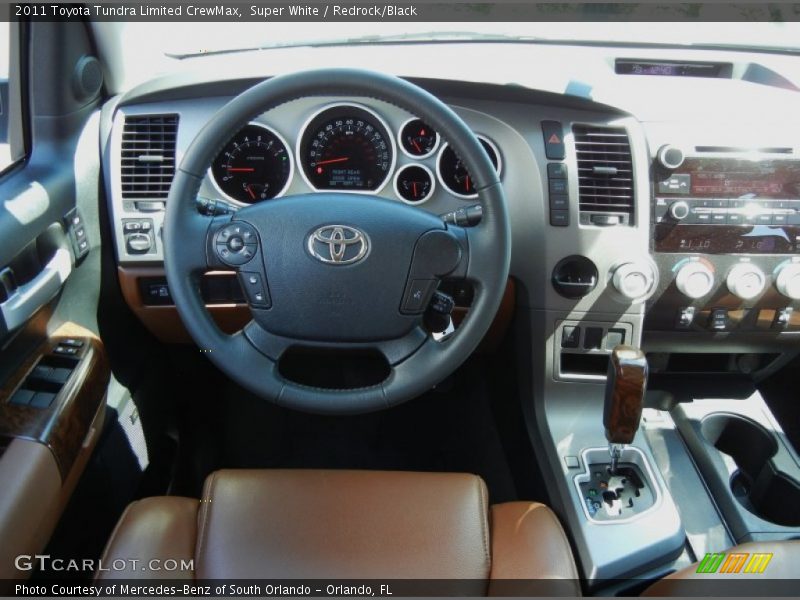 Super White / Redrock/Black 2011 Toyota Tundra Limited CrewMax