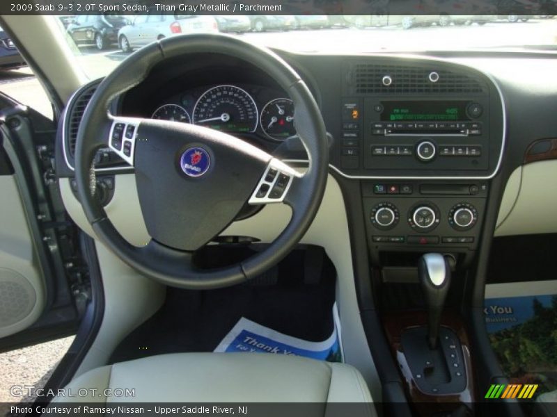 Titan Gray Metallic / Parchment 2009 Saab 9-3 2.0T Sport Sedan