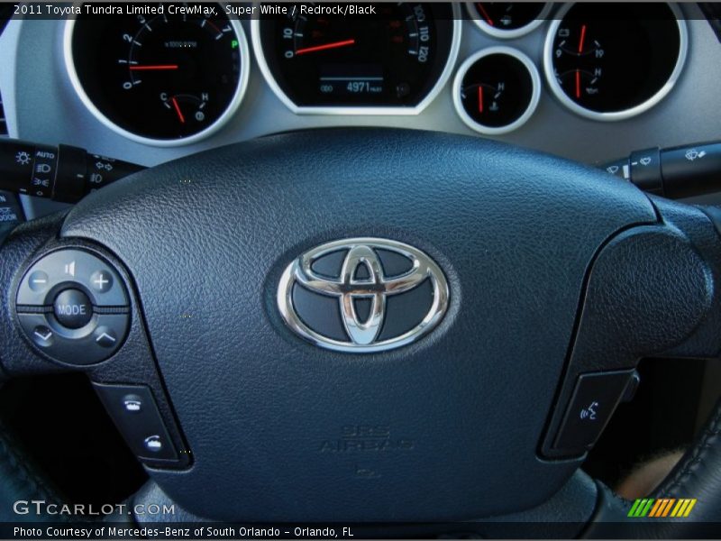 Super White / Redrock/Black 2011 Toyota Tundra Limited CrewMax