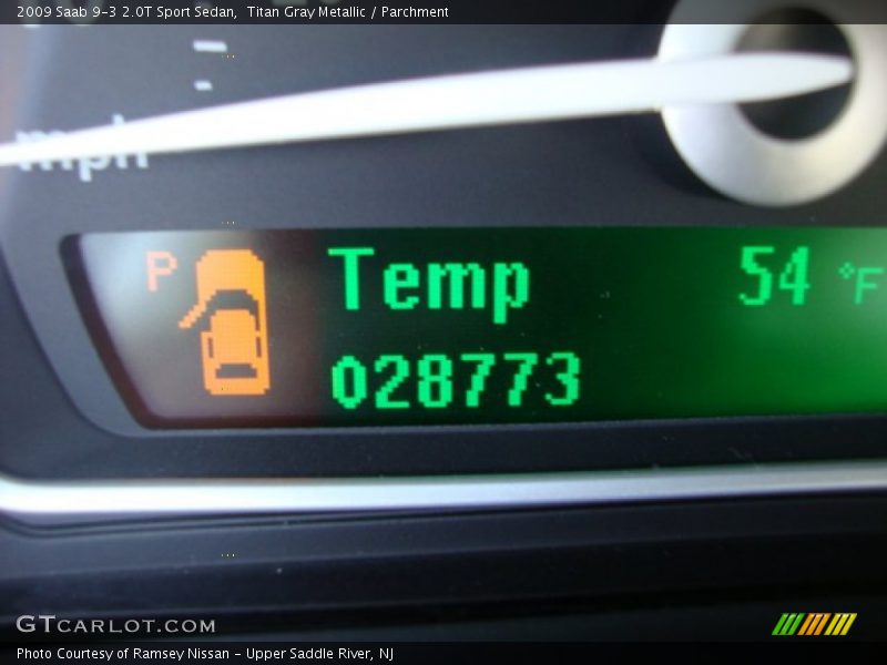 Titan Gray Metallic / Parchment 2009 Saab 9-3 2.0T Sport Sedan