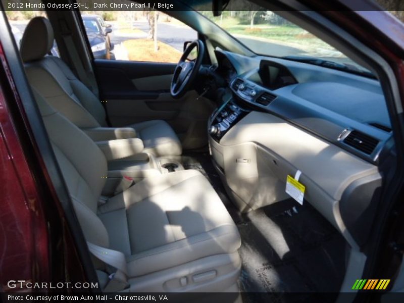 Dark Cherry Pearl II / Beige 2012 Honda Odyssey EX-L