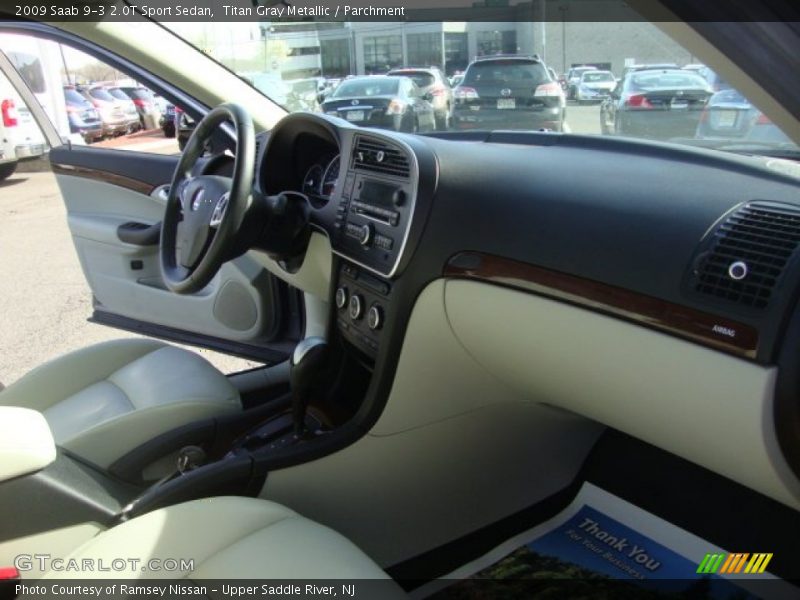 Titan Gray Metallic / Parchment 2009 Saab 9-3 2.0T Sport Sedan
