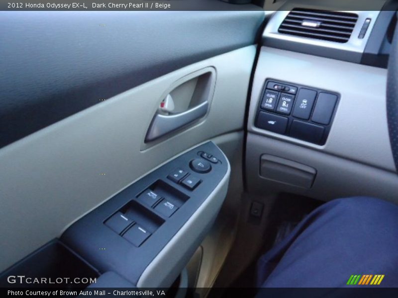 Dark Cherry Pearl II / Beige 2012 Honda Odyssey EX-L